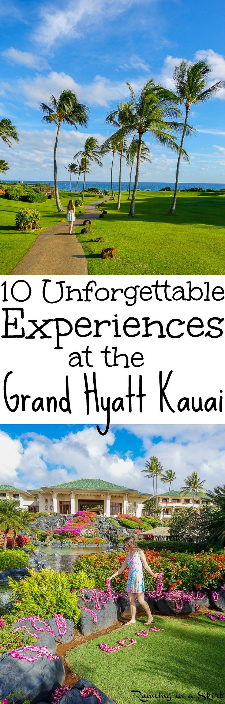 10 Unforgettable Experiences at the Grand Hyatt Kauai Resort and Spas - Hawaii - includes travel pictures of the rooms, pools, beaches, breakfasts, activities, gardens and sunrise. Also dinner at Tidepools, one of the best restaurants on Kauai. This is a favorite Kauai Resort for Honeymoons and luxury hotels in paradise! / Running in a Skirt via @juliewunder