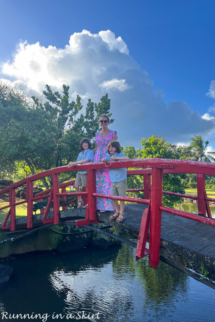 Smith's Garden Luau with kids