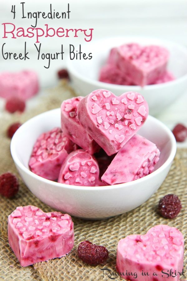 Raspberry Greek Yogurt Bites recipe