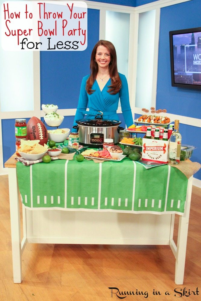 ALDI Super Bowl Party for Less / Running in a Skirt