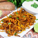 Baked Curly Sweet Potato Fries recipe