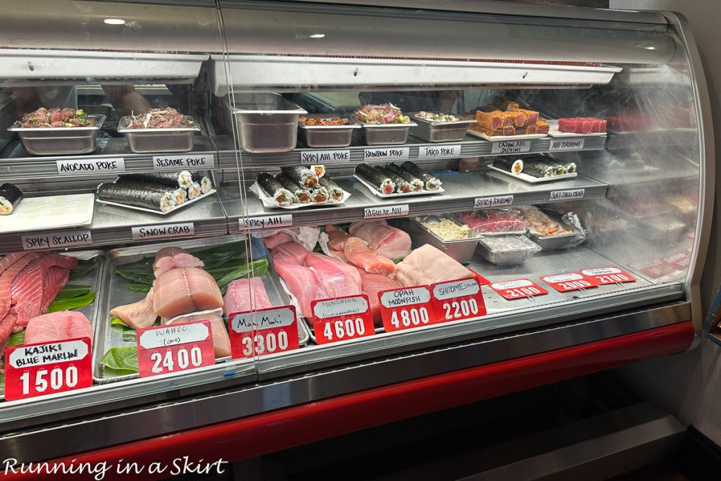 The Dolphin fresh fish counter.