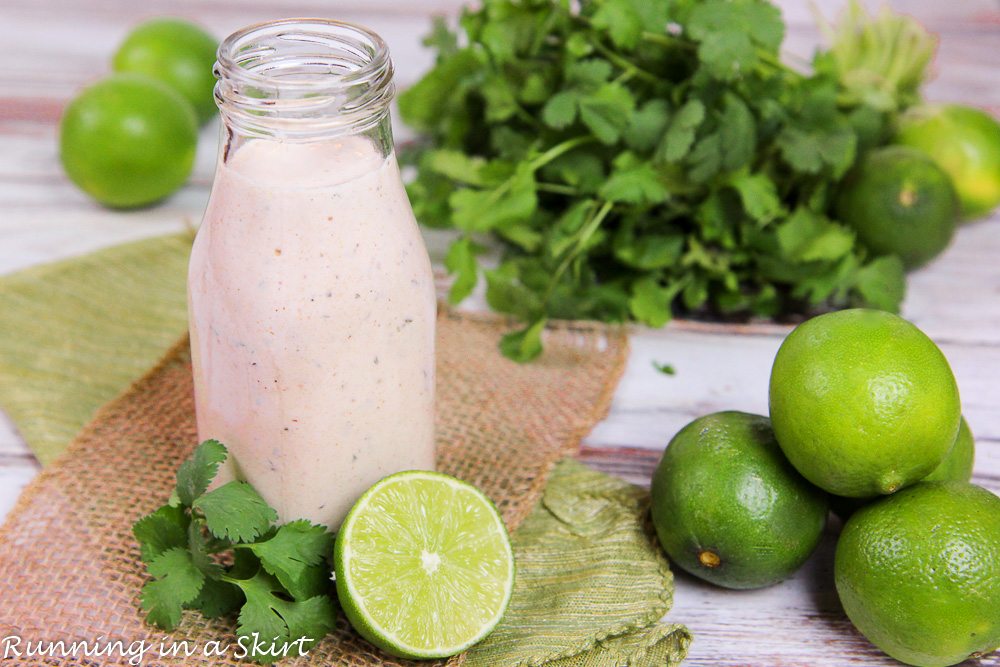 Lime and cilantro