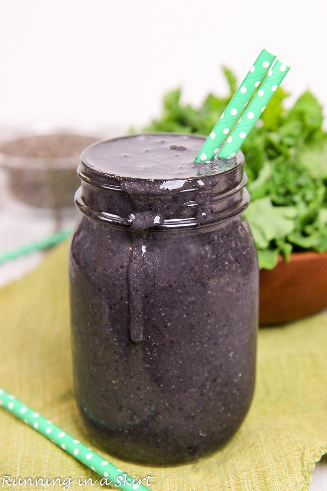 Healthy Kale and Blueberry Smoothie recipe