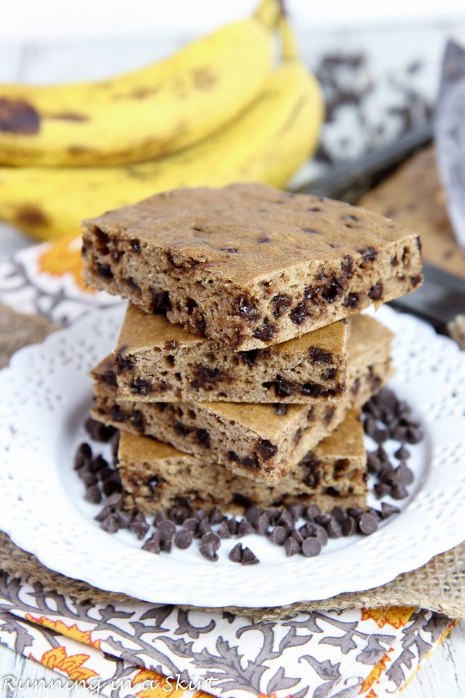 Healthy Banana Bread Bars