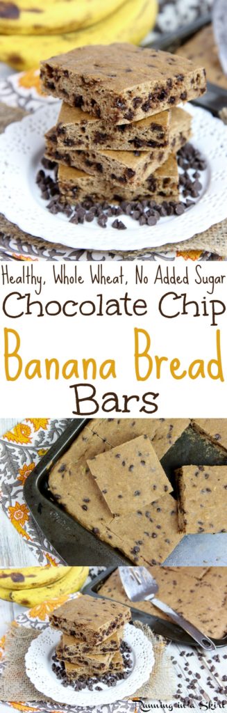 Healthy Banana Bread Bars