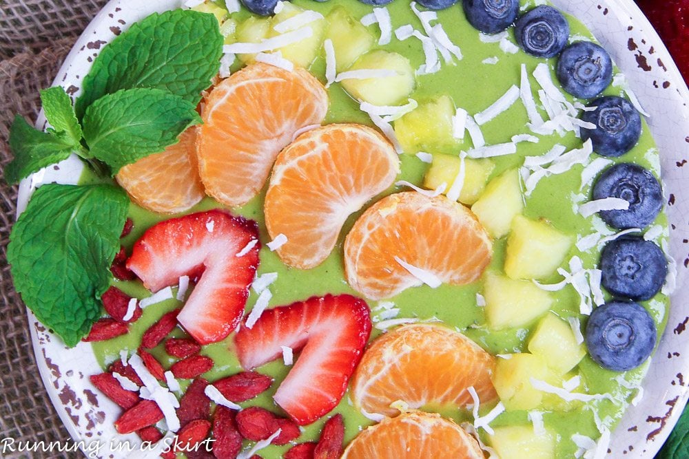 Rainbow Green Smoothie Bowl