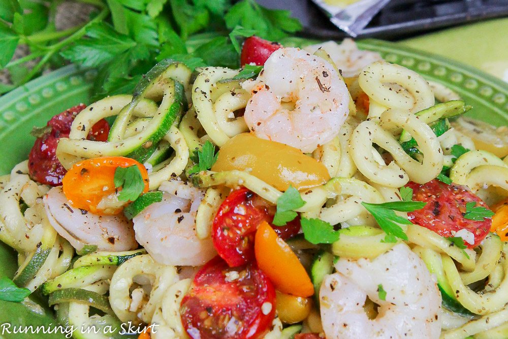 6 Ingredient Sheet Pan Shrimp and Zoodles recipe