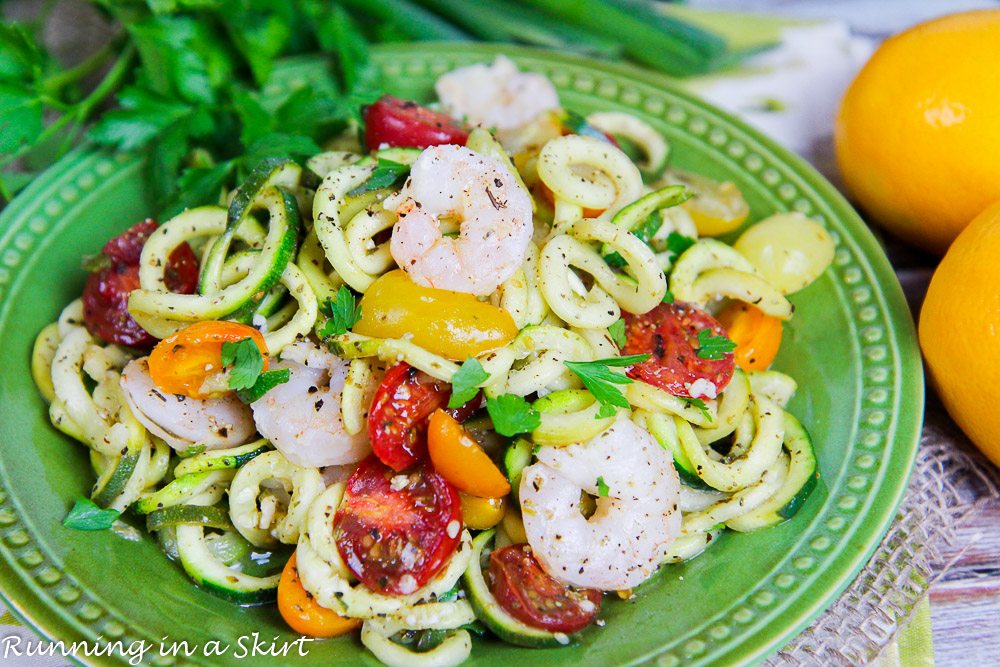 6 Ingredient Sheet Pan Shrimp and Zoodles recipe