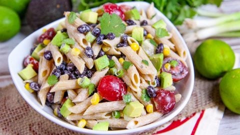 Vegetarian Tex Mex Pasta Salad recipe