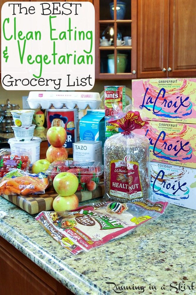 The Best Vegetarian Clean Eating Grocery List 