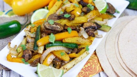 Sheet Pan Vegetarian Oven Fajitas recipe