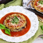 Baked Eggplant Slices with Tomato Sauce / Running in a Skirt