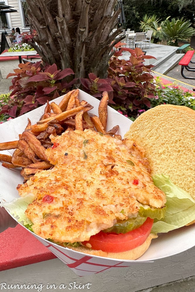 Best Hilton Head restaurants - Marley's Shrimp and Burger Shack Shrimp Burger