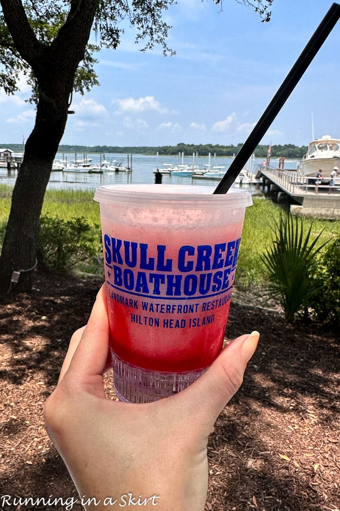 best Hilton Head restaurants - cup at Skull Creek Boathouse.