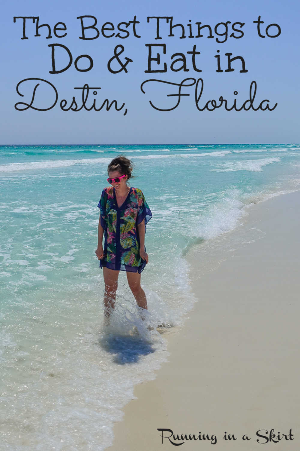 Things to Do in Destin Florida - the best beach vacation tips and places to enjoy the water. Also includes must do restaurant and food ideas and activities. Gorgeous pictures and sunset photos. / Running in a Skirt #Destin #Florida #Travel #Beach #Vacation via @juliewunder