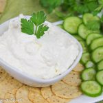 5 Ingredient Lemon Garlic Whipped Feta with Greek Yogurt recipe