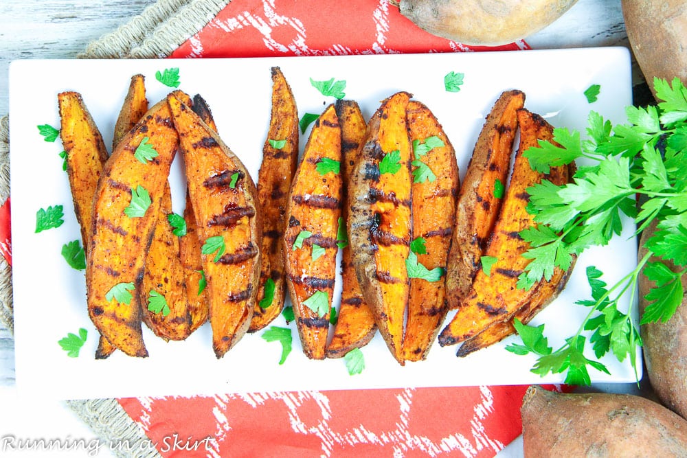 Sweet potatoes on a plate.