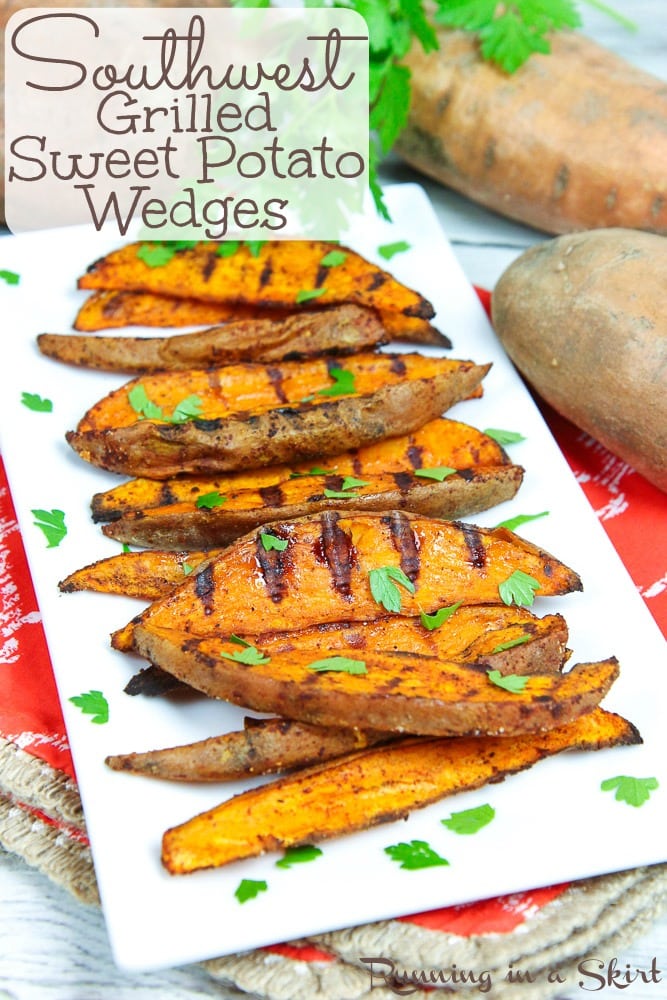 Healthy Southwest Grilled Sweet Potato Wedges recipe