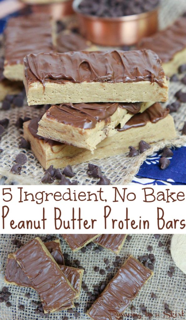 No Bake Peanut Butter Protein Bars