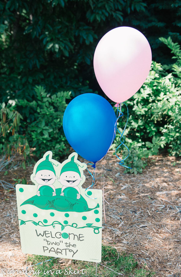 The Cutest Gender Reveal Party For Twins Running In A Skirt the-cutest-gender-reveal-party-for-twins-running-in-a-skirt