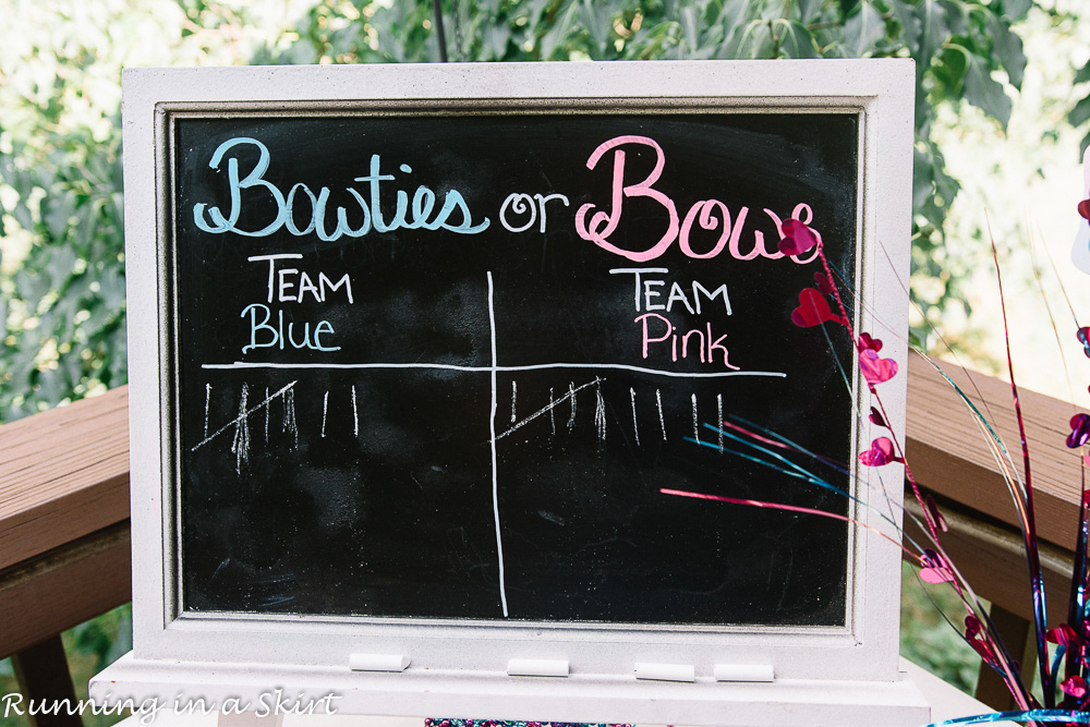 Gender reveal party games for twins.