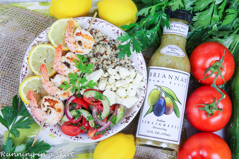 Mediterranean Grilled Shrimp Skewers Bowl recipe