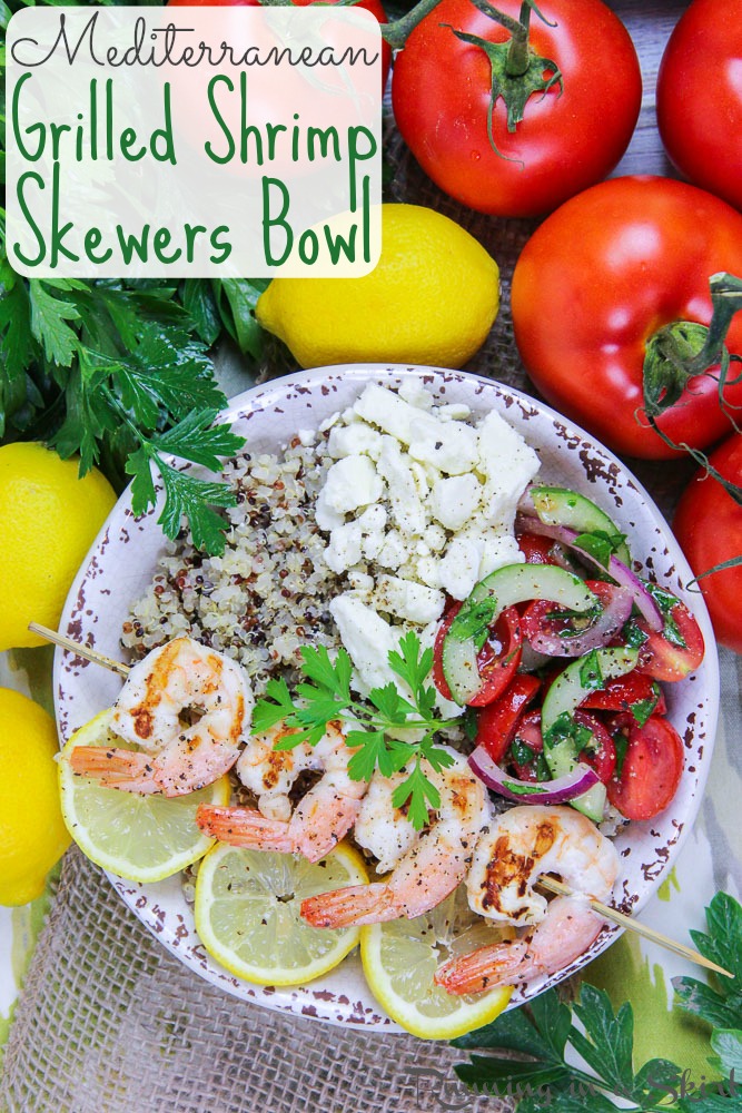 Mediterranean Grilled Shrimp Skewers Bowl recipe