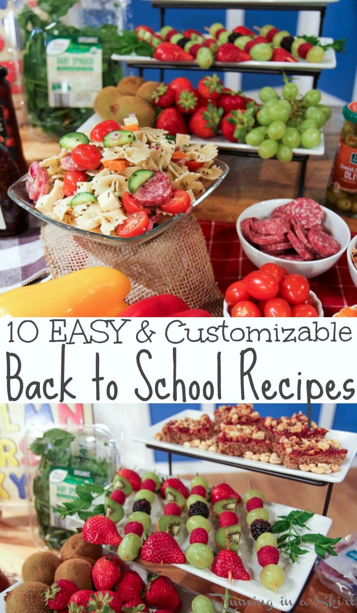 10 ALDI Back to School Lunch and Meal ideas - includes easy, healthy and custamizable back to school lunches for kids, for highschool and for teens.  Includes cute ideas for picky eaters and vegetarian.  / Running in a Skirt @aldiusa #ALDILOVE #backtoschool #lunch #healthy via @juliewunder