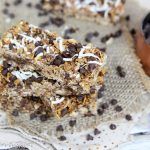 Chocolate Chip Coconut Clean Eating Oatmeal Bars