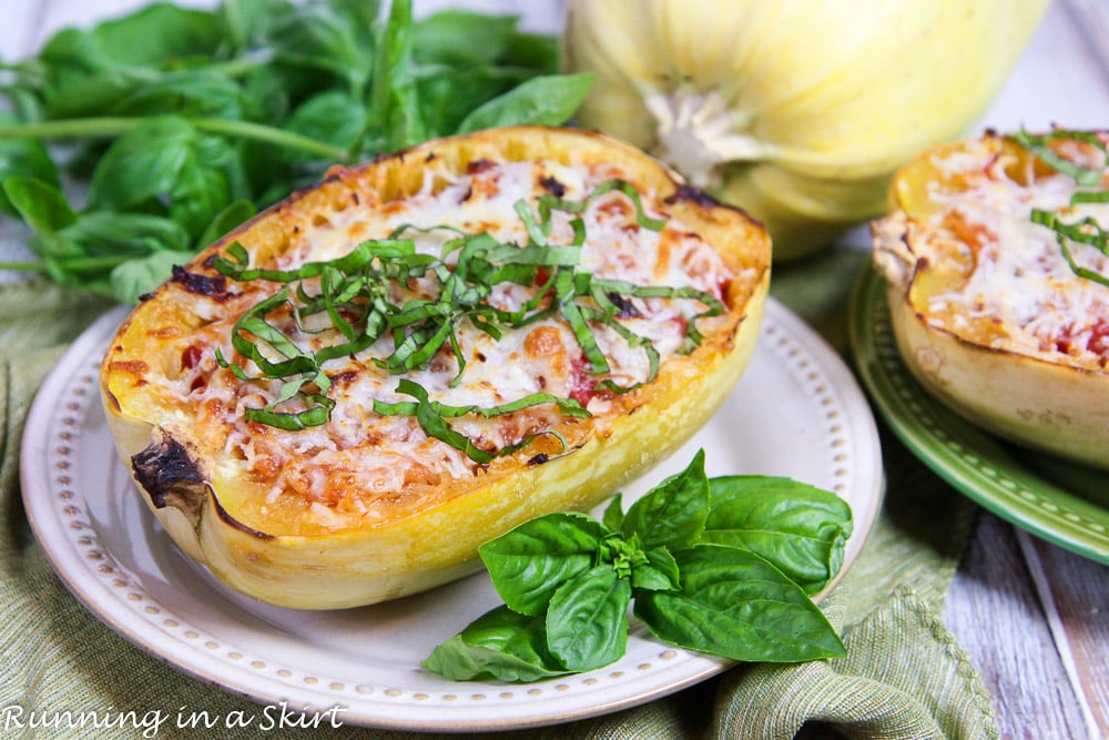 Twice Baked Spaghetti Squash Marinara recipe