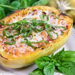 Twice Baked Spaghetti Squash Marinara recipe