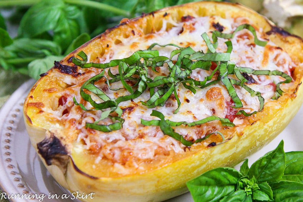 Twice Baked Spaghetti Squash Marinara recipe