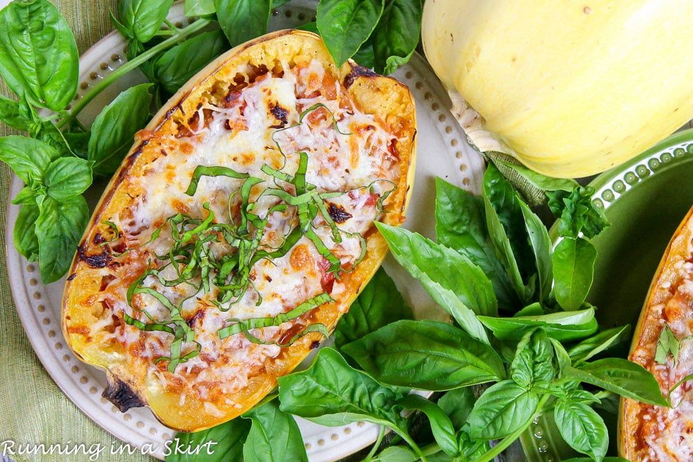 Twice Baked Spaghetti Squash Marinara recipe