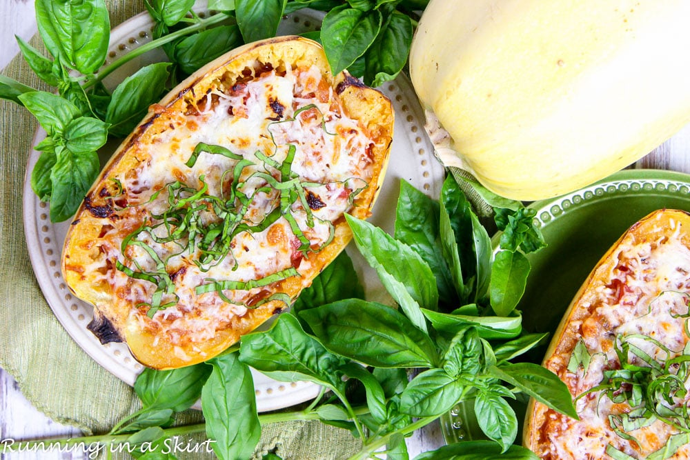 Twice Baked Spaghetti Squash Marinara recipe