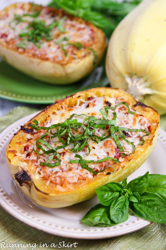 Twice Baked Spaghetti Squash Marinara recipe