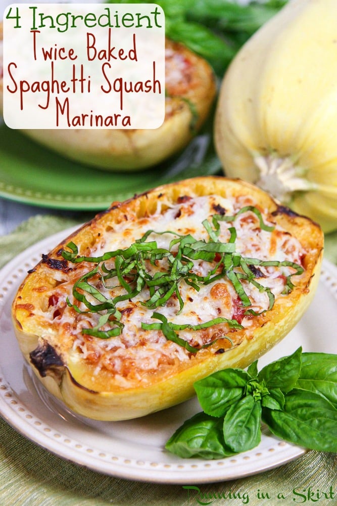 Twice Baked Spaghetti Squash Marinara recipe