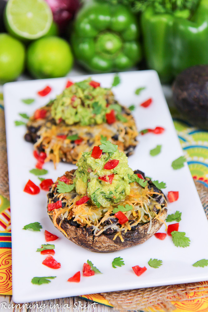 Mexican Vegetarian Taco Stuffed Mushrooms