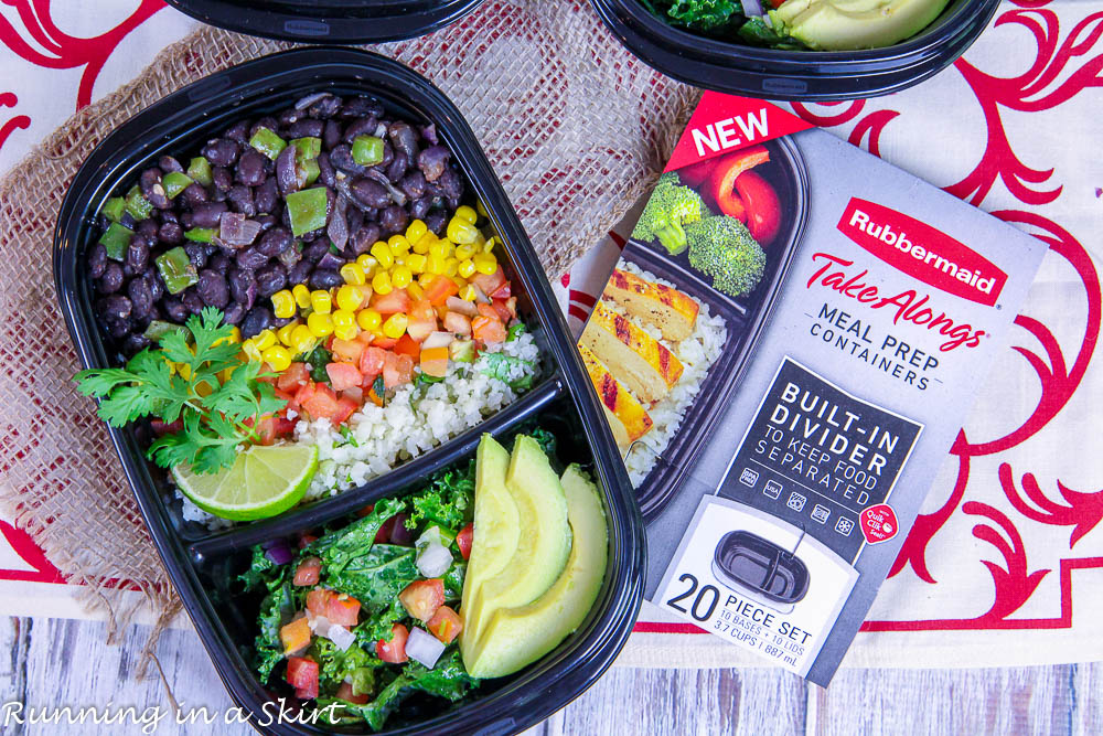 Meal Prep Easy Vegetarian Burrito Bowl recipe