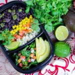 Meal Prep Easy Vegetarian Burrito Bowl recipe