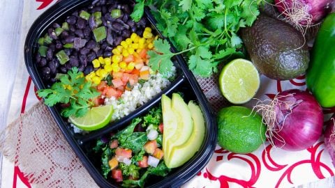 Meal Prep Easy Vegetarian Burrito Bowl recipe