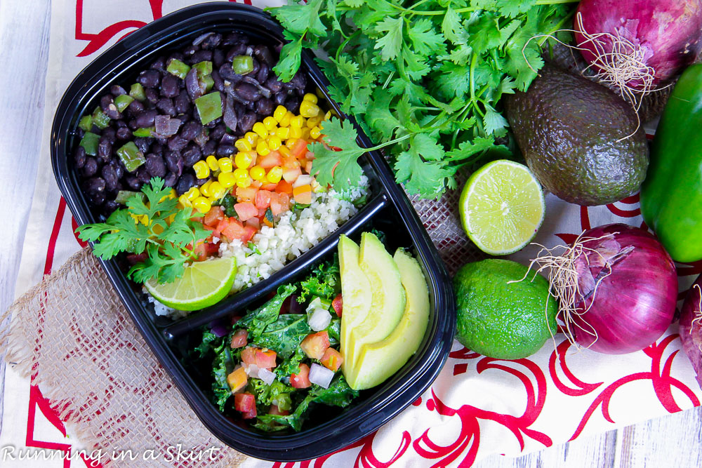 Meal Prep Easy Vegetarian Burrito Bowl recipe