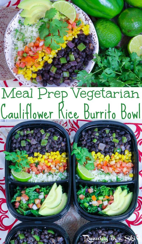 Meal Prep Easy Vegetarian Burrito Bowl recipe