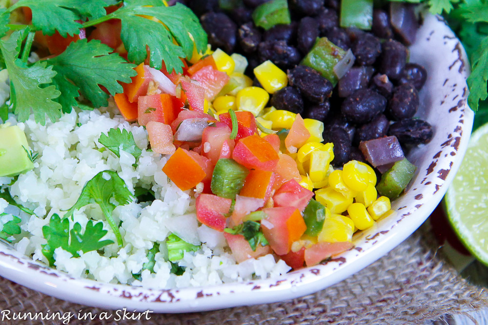 Meal Prep Easy Vegetarian Burrito Bowl recipe