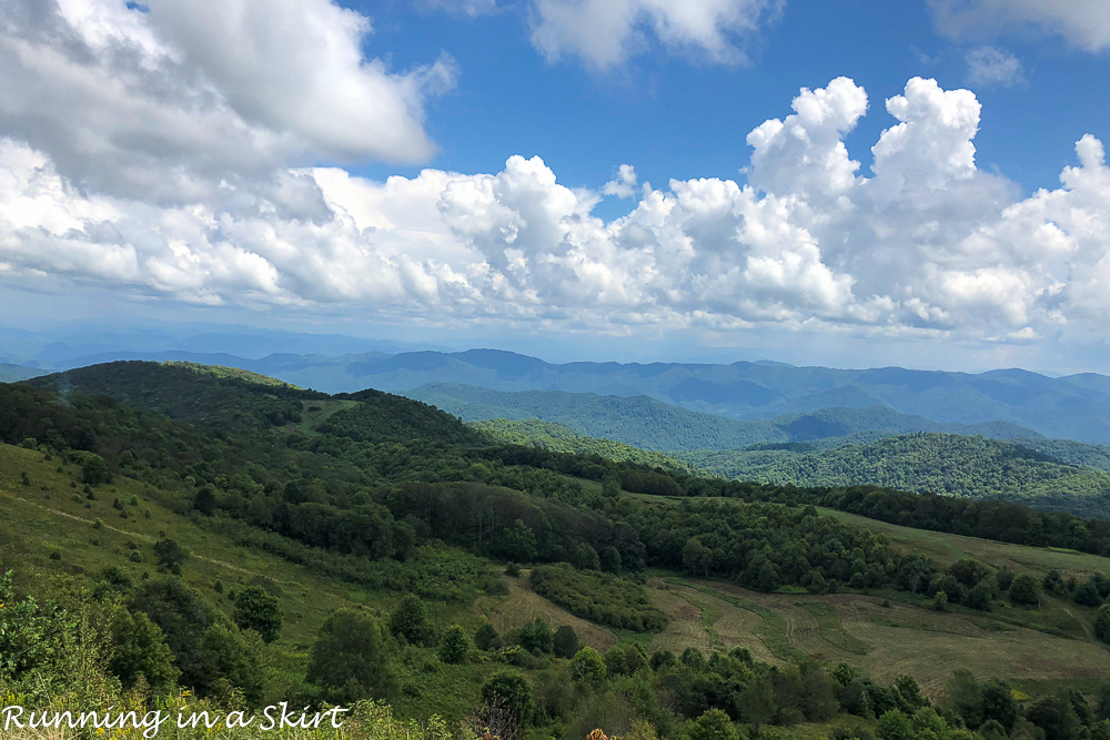 Views from the top of Max Patch Hike near Asheville NC