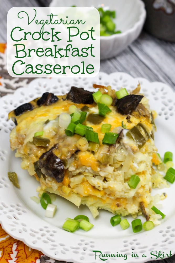 Vegetarian Crock Pot Breakfast Casserole Pinterest Pin