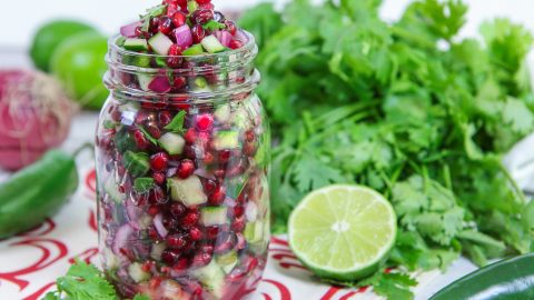 pomegranate cucumber salsa recipe