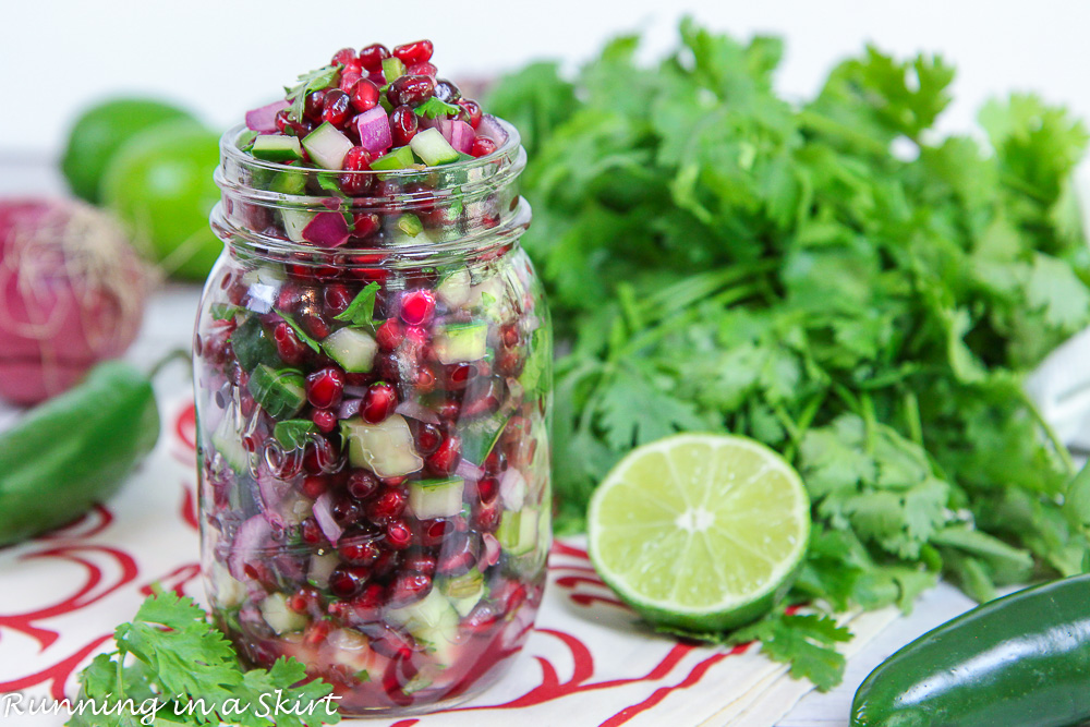 pomegranate cucumber salsa recipe