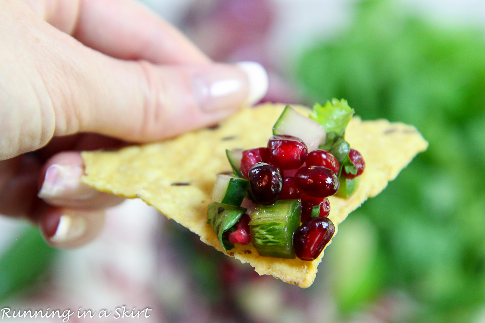 pomegranate cucumber salsa recipe