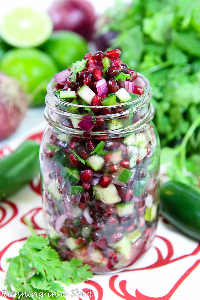 pomegranate cucumber salsa recipe